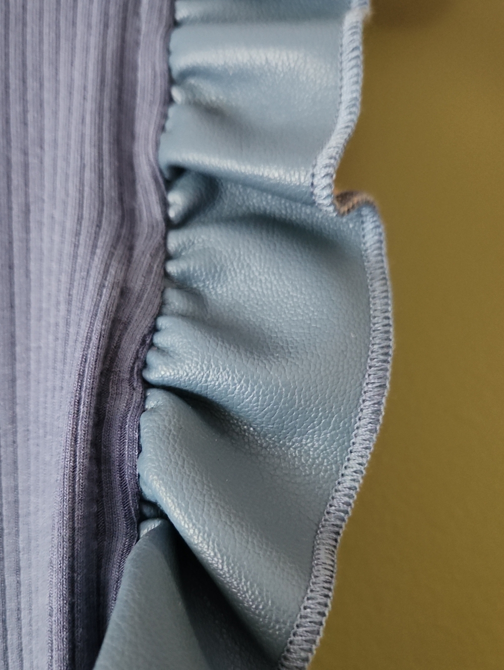 Doe & Rae Ruffle Sleeve Ribbed Tank Top - Picture 3 of 6